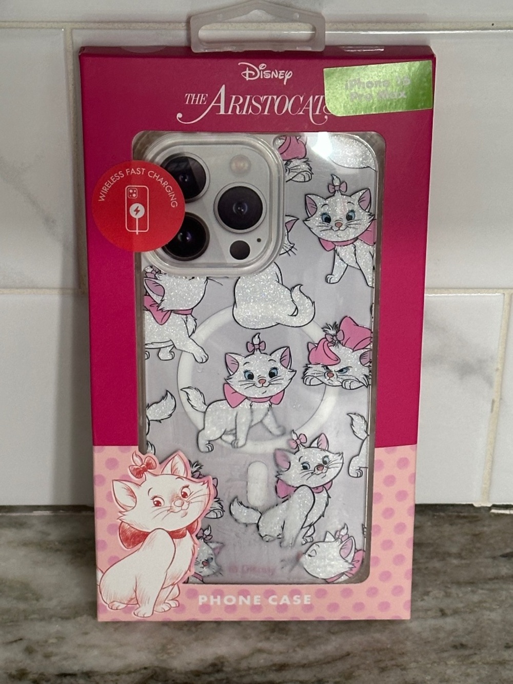 Disney Aristocats MARIE iPhone 16 Pro Max Phone Case MagSafe Fast Charging NEW